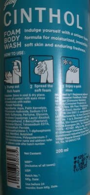 Cinthol Foam Body Wash