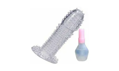 Crystal Flexible Silicone Sleeve Condom