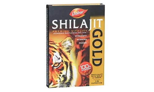 Dabur Shilajit Gold Vitality Capsules Strip Of 10