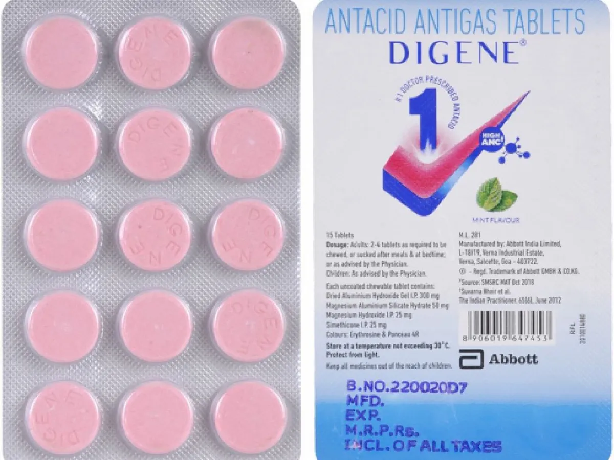 Digene M Tab (1 x15)