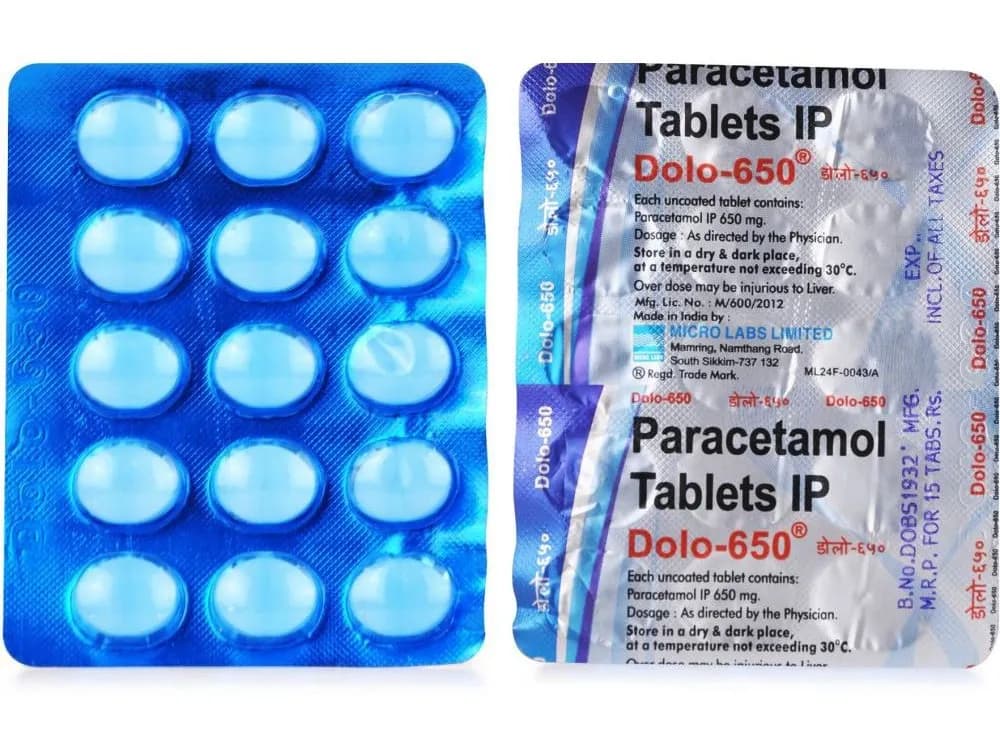 Dolo 650mg Strip Of 15 Tablets