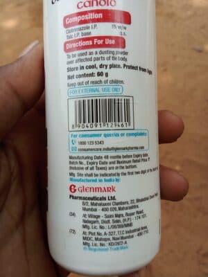 GLENMARK CANDID POWDER 60G