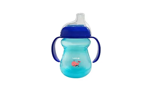 LuvLap Mobby Little Spout Blue Sipper (240 ml)