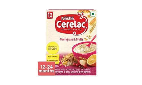 Nestle Cerelac with Milk Multigrain & Fruits Baby Cereal (From 12 to 24 Months)