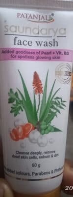 Patanjali saundarya face wash