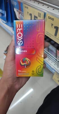 Skore Shades Coloured Condoms Pack of 10