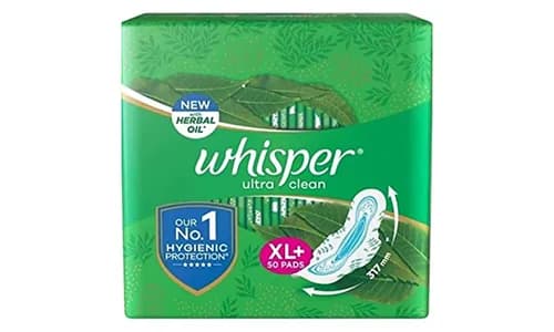 Whisper Ultra Clean Sanitary Pads (XL+ Wings)