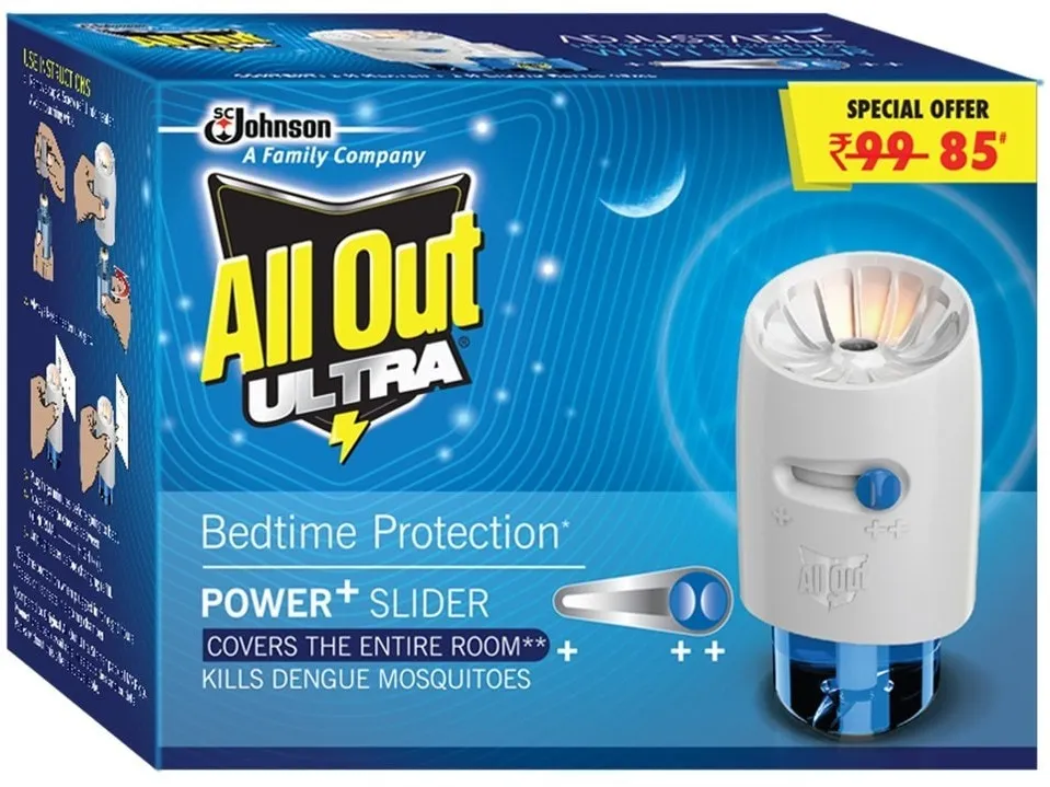 All Out Mosquito Repellent Machine + Refill Combi