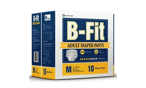 B-Fit Diapers Adult Diaper Pants Medium (10 Pcs/Pack)