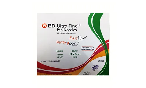 BD Ultra Fine Penta Point Pen Needles (4mm/0.23mm)(32G/5/32) 5's