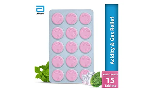 Digene Acidity & Gas Relief Tablets - Mint Flavour 15's