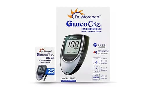 Dr Morepen Bg 03 Glucometer Kit (With 25 Strips)