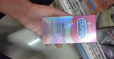 Durex Extra Ribbed Condoms Pack of 10