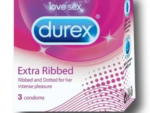Durex Extra Ribbed Pack Of 3