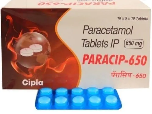 Paracip 650mg Strip Of 10 Tablets