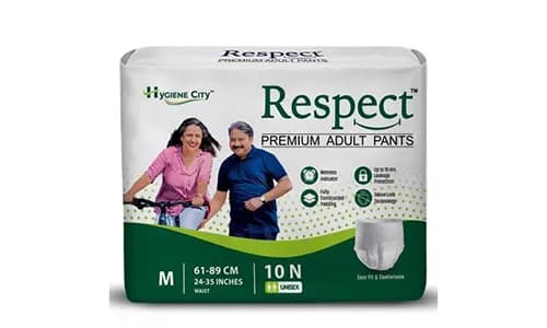RESPECT Adult Diaper Pants Style for Unisex with Wetness Indicator (24-35 Inches)