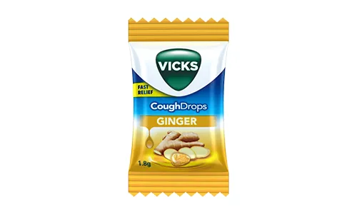 Vicks Ginger Lozenges (Relieves Throat Irritation) 20PCS
