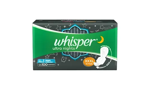 Whisper Bindazzz Nights Sanitary Pads (XXXL Wings)