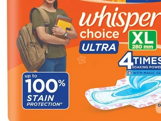 Whisper Choice Ultra XL Sanitary Pads