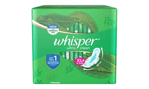 Whisper Ultra Clean Sanitary Pads (XL+ Wings)(15P)